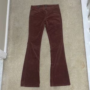Wild Fable Brown Low Rise Corduroy Flare Pants